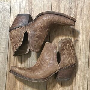 Ariat Brown Western Ankle Boots
